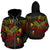 Chuuk Polynesian Zip up Hoodie Turtle Hibiscus Reggae Unisex Reggae - Polynesian Pride
