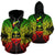 Guam Polynesian All Over Zip up Hoodie Map Reggae Unisex Reggae - Polynesian Pride