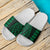 Poly Tribal Slide Sandals Green White - Polynesian Pride