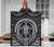 Hawaiian Kakau Honu Arc White Polynesian Premium Quilt - Polynesian Pride