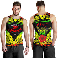 Hawaii Men's Tank Top - A Piece Of My Hearts Reggae - Polynesian Pride