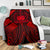 Samoa Polynesian Premium Blanket - Samoa Red Seal with Polynesian Tattoo - Polynesian Pride