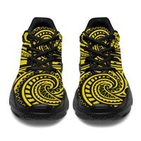 Polynesian Maori Lauhala Yellow Chunky Sneakers - Polynesian Pride