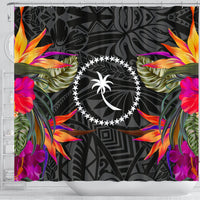 Chuuk Shower Curtain - Polynesian Hibiscus Pattern - Polynesian Pride
