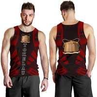 Tokelau Men Tank Top - Polynesian Tattoo Red - Polynesian Pride