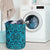 Polynesian Kakau Turtle Blue Hawaii Laundry Basket - Polynesian Pride