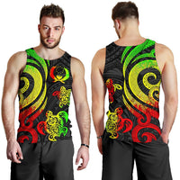 Pohnpei Micronesian Men Tank Top - Reggae Tentacle Turtle - Polynesian Pride