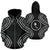 Chuuk Zip up Hoodie Micronesia Black Warrior Style Unisex Black - Polynesian Pride