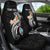 Guam Personalised Car Seat Covers - Guam Seal Polynesian Patterns Plumeria (Black) - Polynesian Pride