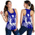 Pohnpei Polynesian Women Tank Top Map Blue - Polynesian Pride