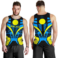 Palau Tattoo Men Tank Top Hibiscus K9 - Polynesian Pride