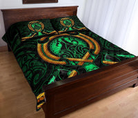 Maori New Zealand Quilt Bed Set Manaia Green Duvet Cover And Pillow Case - Polynesian Pride
