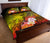 Fiji Custom Personalised Quilt Bed Set - Humpback Whale with Tropical Flowers (Yellow) - Polynesian Pride