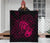 Hawaii Hibiscus Premium Quilt - Harold Turtle - Calico Red - Polynesian Pride