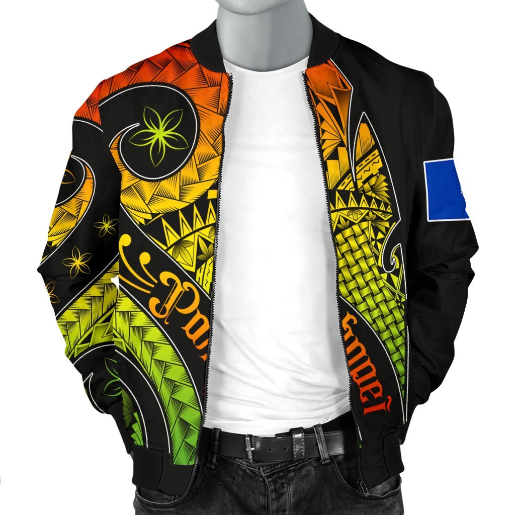 Pohnpei Men's Bomber Jacket - Polynesian Decorative Patterns - Polynesian Pride