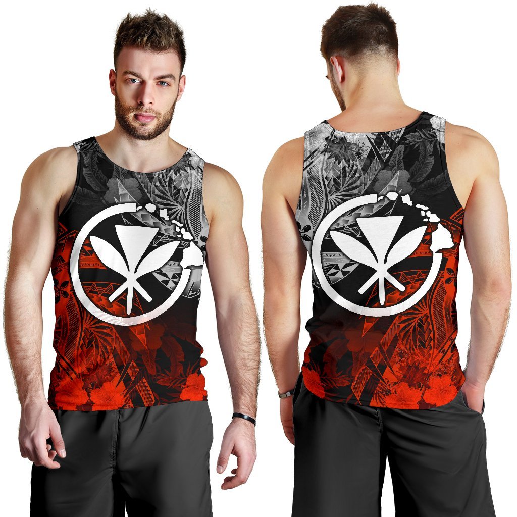 Polynesian Hawaii Kanaka Maoli Men's Tank Top - Vintage Polynesian Style - Polynesian Pride