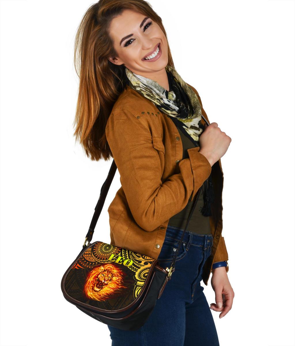 Sun In Leo Zodiac Saddle Bag Polynesian Tattoo Unique Vibes - Polynesian Pride