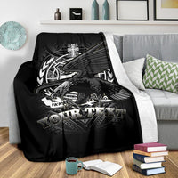 Samoa Polynesian Custom Personalised Premium Blanket - Samoa Eagle - Polynesian Pride