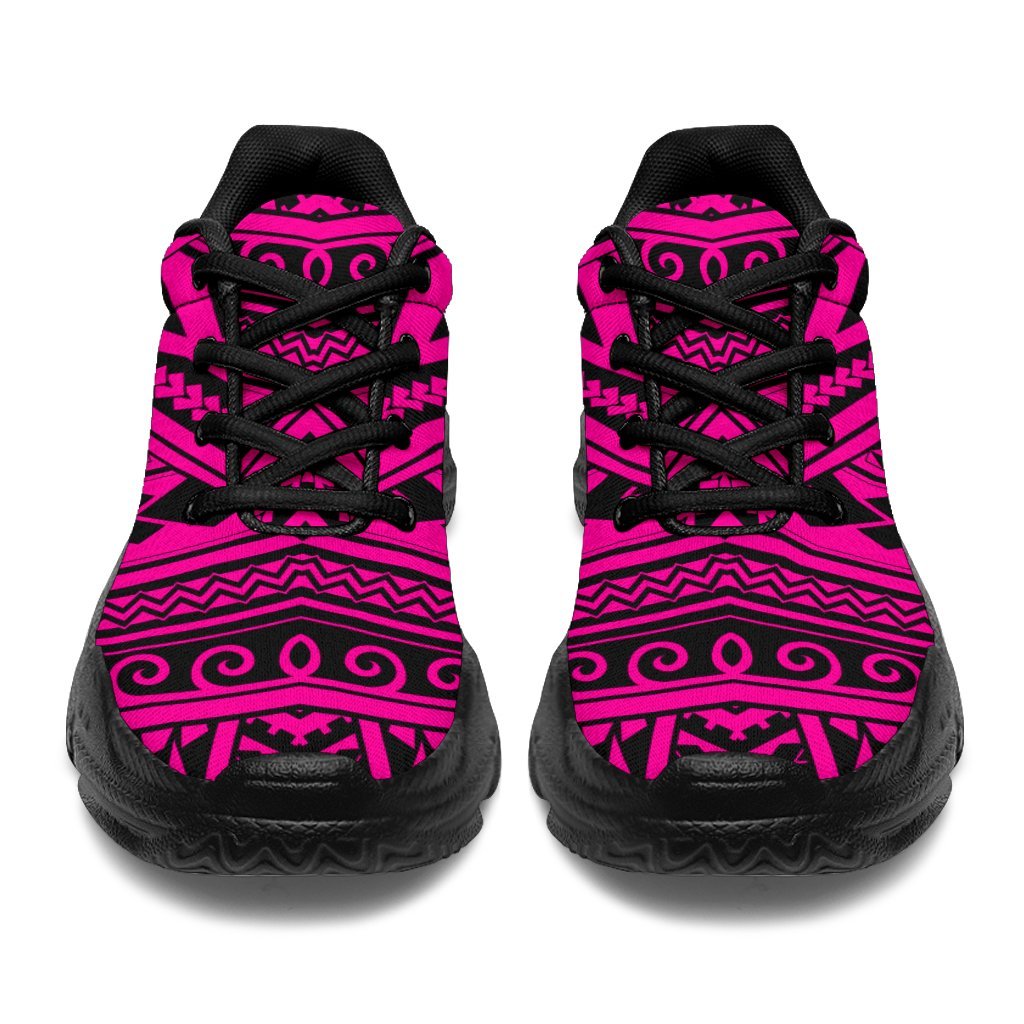 Polynesian Seamless Pink Chunky Sneakers - Polynesian Pride