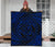Hawaiian Kanaka Honu Hibiscus Tornando Blue Polynesian Premium Quilt - Polynesian Pride