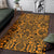 Polynesian Brown And Black Color Area Rug - Polynesian Pride