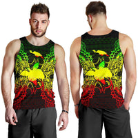 Papua New Giunea Polynesian Men Tank Top Map Reggae - Polynesian Pride