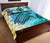 Polynesian Turtle Quilt Bed Set, Plumeria With Hibiscus Quilt And Pillow Cover - Polynesian Pride