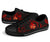 Tonga Polynesian Low Top Shoes - Red Plumeria - Polynesian Pride