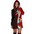 Fiji Polynesian Hoodie Dress - Coat Of Arm With Hibiscus - Polynesian Pride