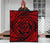 Hawaiian Kanaka Honu Hibiscus Tornando Red Polynesian Premium Quilt - Polynesian Pride