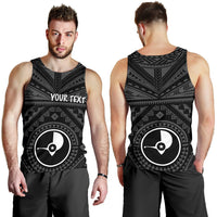 Yap Personalised Men's Tank Top - Yap Seal With Polynesian Tattoo Style - Polynesian Pride
