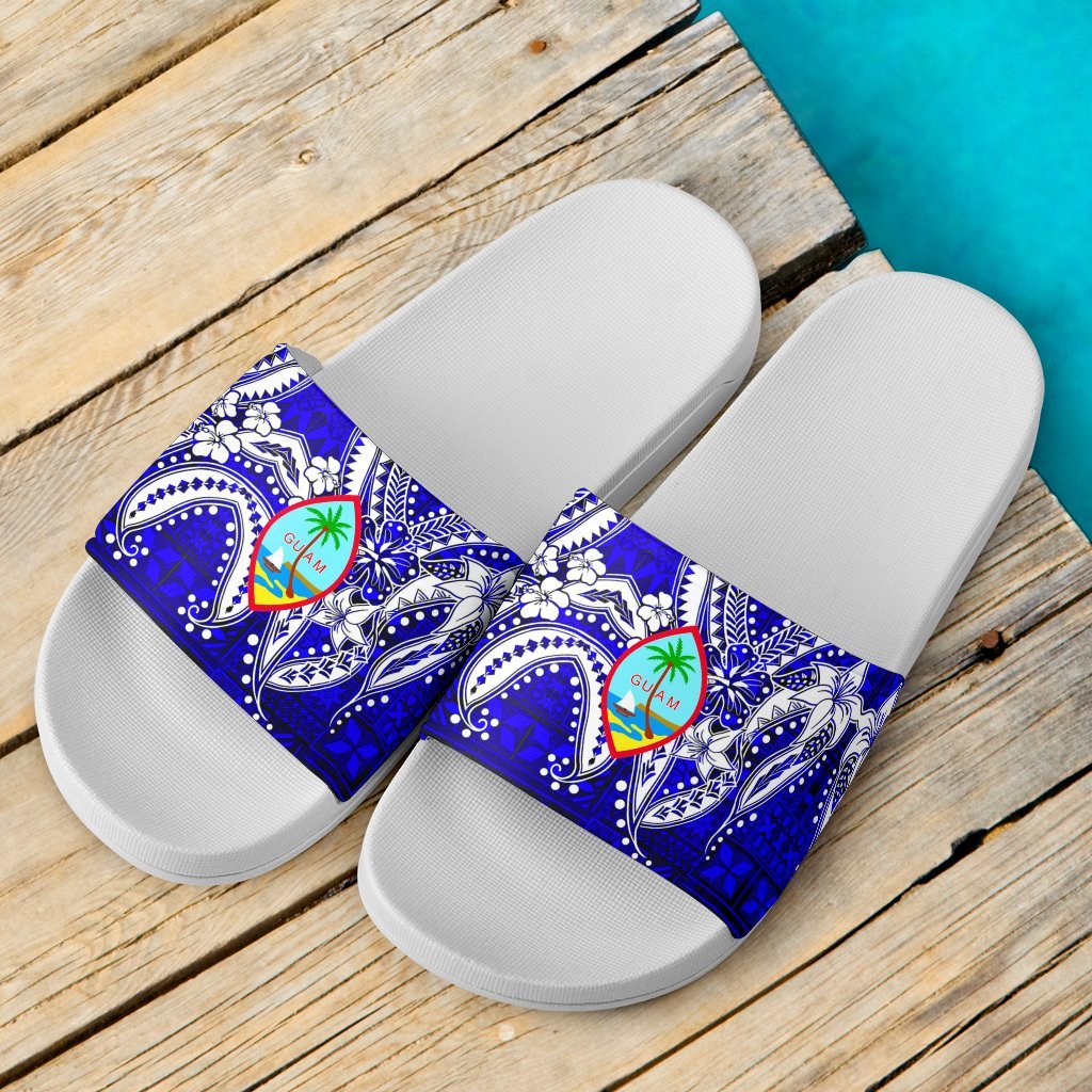 Guam Sandals - Tribal Jungle Pattern Blue - Polynesian Pride