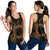 Northern Mariana Islands Polynesian Women Tank Top Map Gold - Polynesian Pride