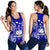Samoa Polynesian Women Tank Top Map Blue - Polynesian Pride