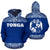 Tonga All Over Hoodie Polynesian Blue and White Unisex Blue And White - Polynesian Pride