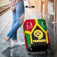 Vanuatu Polynesian Luggage Covers - Vanuatu Flag and Coat Of Arms - Polynesian Pride