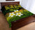 Kanaka Maoli (Hawaiian) Quilt Bed Set, Polynesian Plumeria Banana Leaves Reggae - Polynesian Pride