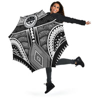 Polynesian FSM Umbrellas - Poly Pattern With COA Federated States of Micronesia - Polynesian Pride
