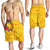 Polynesian Shorts Men's - Vanuatu Symbols With Hibiscus - Polynesian Pride