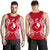 Yap Polynesian Men Tank Top Map Red White - Polynesian Pride
