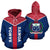 Samoa Hoodie Samoa Coat of Arms Polynesian Tattoo Unisex Blue - Polynesian Pride