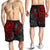 Tonga Polynesian Shorts (Men) - Red Turtle Flowing - Polynesian Pride