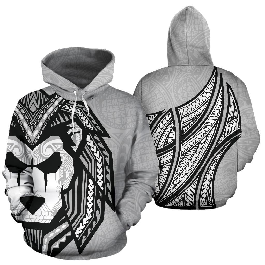 Sua Lions Pride Polynesian Warrior Hoodie Unisex Grey - Polynesian Pride