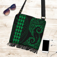 Hawaii Map Polynesian Crossbody Boho Handbag Green - Polynesian Pride