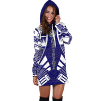 American Samoa Hoodie Dress - Polynesian Tattoo Flag - Polynesian Pride