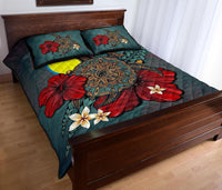 Palau Quilt Bed Set - Blue Turtle Tribal - Polynesian Pride