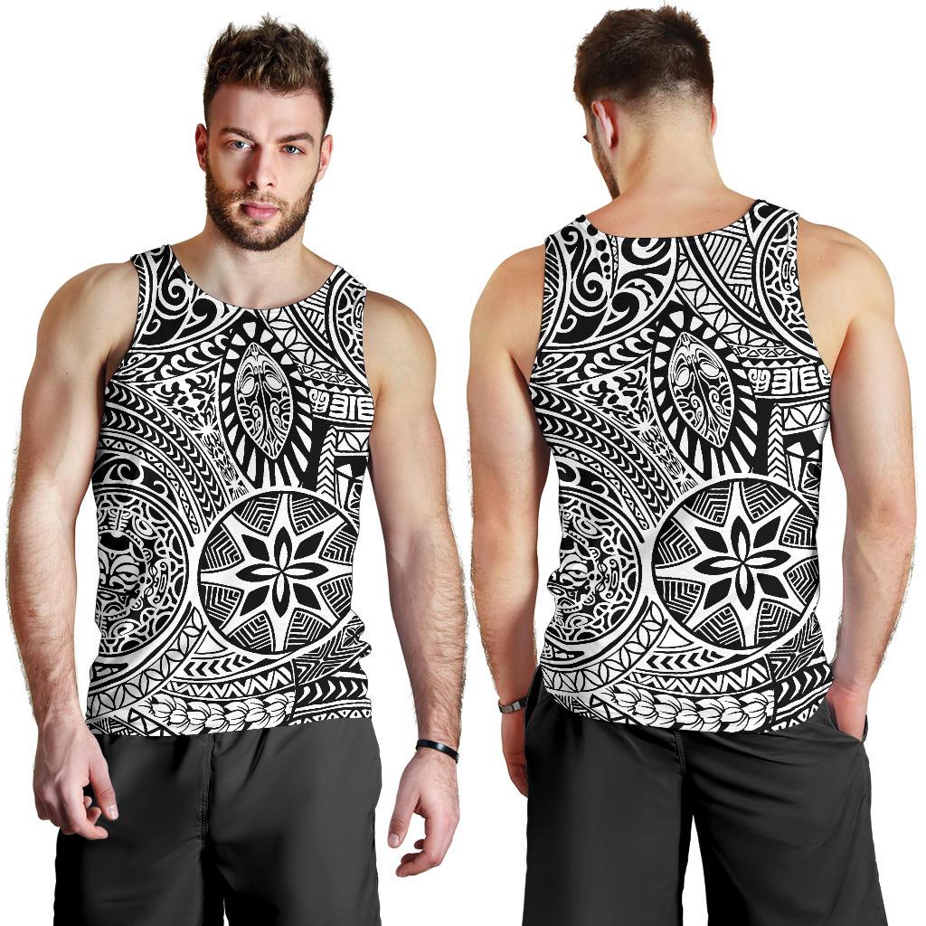 Polynesian Hawaiian Style Tribal Tattoo White Hawaii Men's Tank Top - Polynesian Pride
