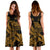 Polynesian Hawaii Midi Dress - Kanaka Maoli Gold Turtle - Polynesian Pride