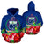 Samoa Polynesian Hoodie Flag Hibiscus Unisex Blue - Polynesian Pride