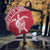 Tonga Umbrella Turtle Mermaid Polynesian Pattern White Red - Polynesian Pride